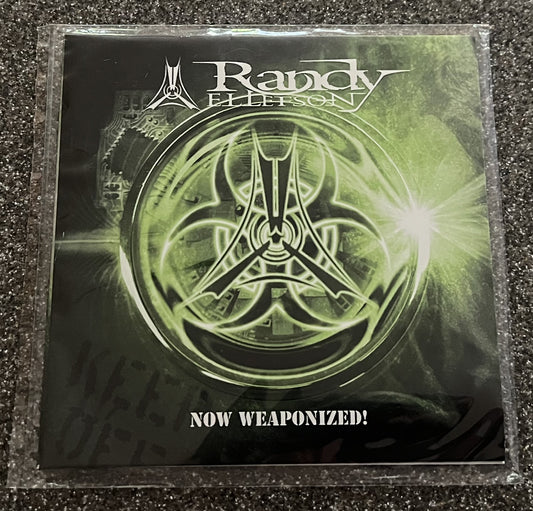 Now Weaponized Randy Ellefson Jacket Sleeve CD Hard Rock Instrumental Guitar Album