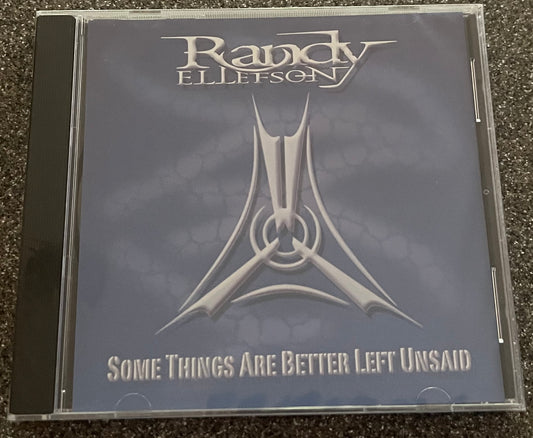 Some Things Are Better Left Unsaid Randy Ellefson Jewel Case CD Instrumental Hard Rock