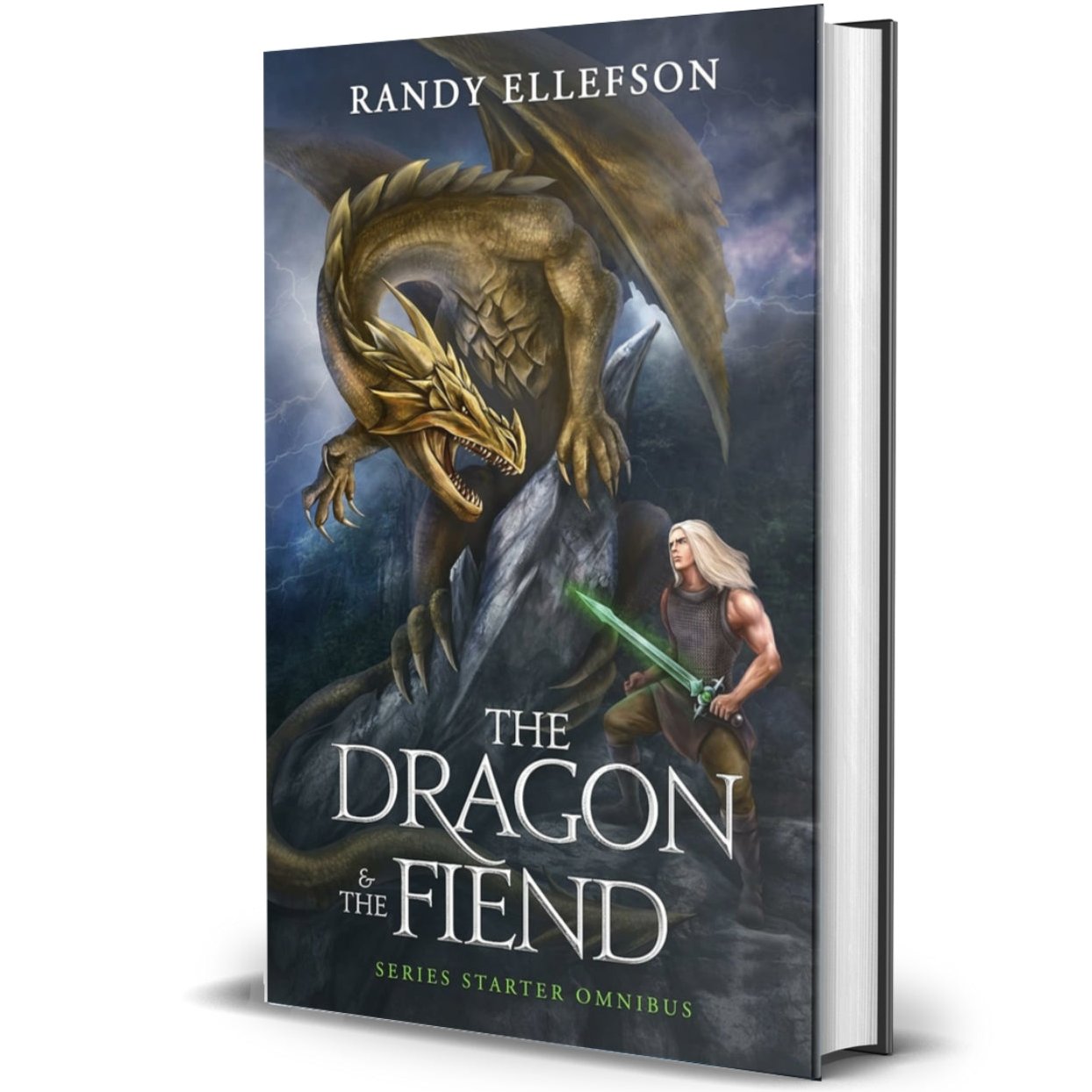 The Dragon and the Fiend Epic Fantasy Adventure Novel Hardcover